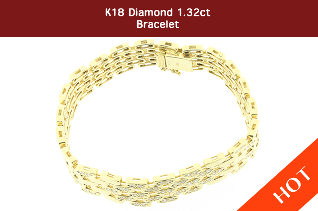 k18 gold diamond bracelet