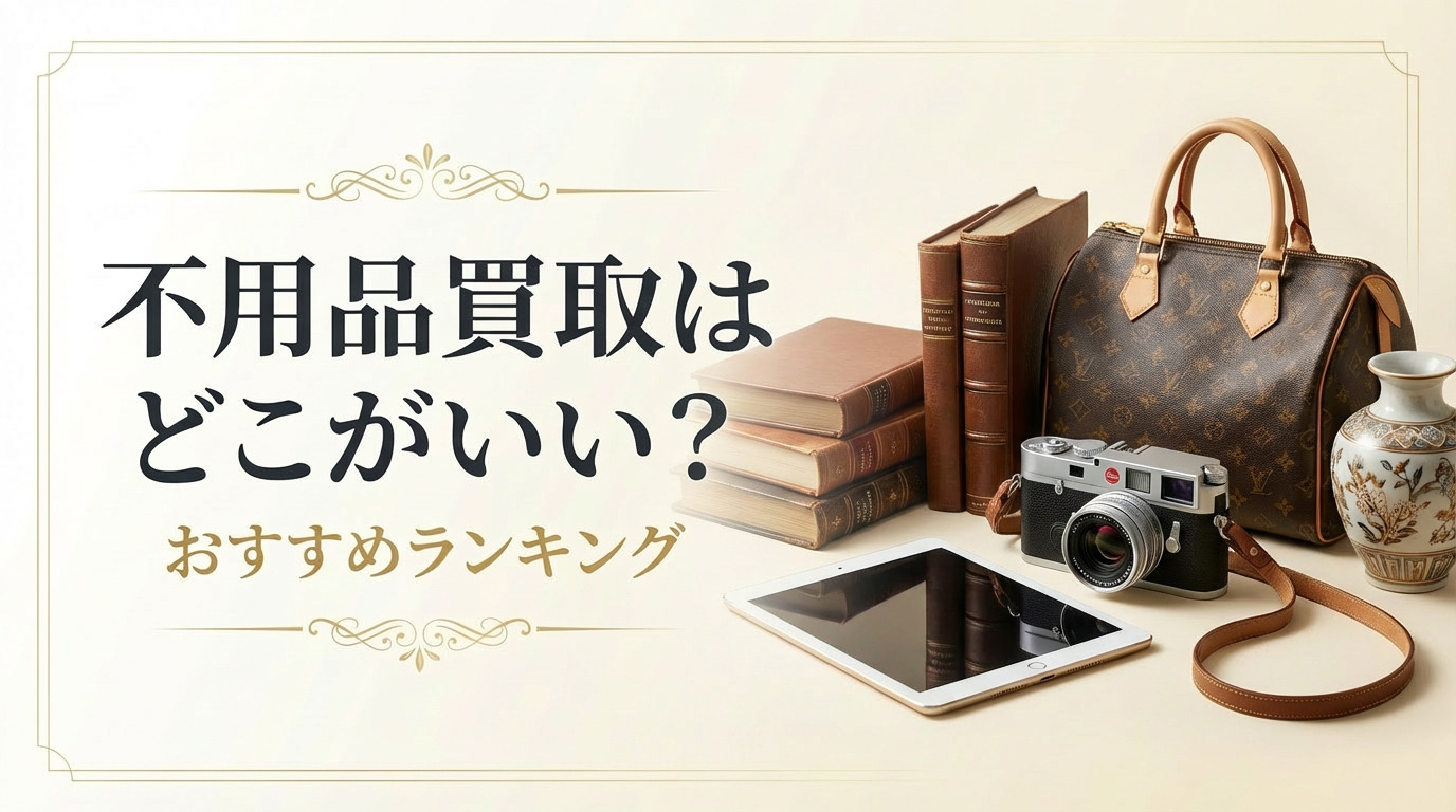 不用品買取はどこがいい？おすすめランキング15社比較